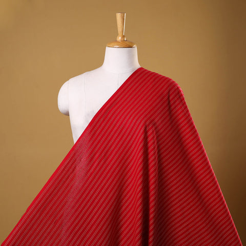 Red - prewashed cotton jacquard weave fabric 08