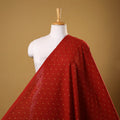 Red - prewashed cotton jacquard weave fabric 11