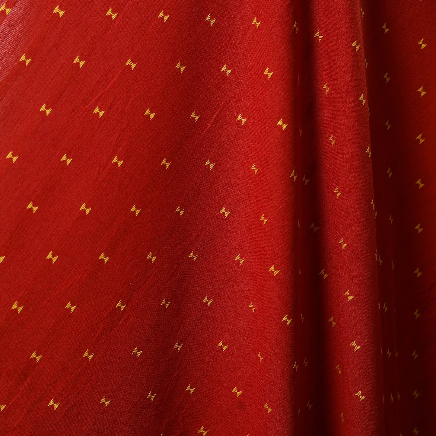 Red - prewashed cotton jacquard weave fabric 11