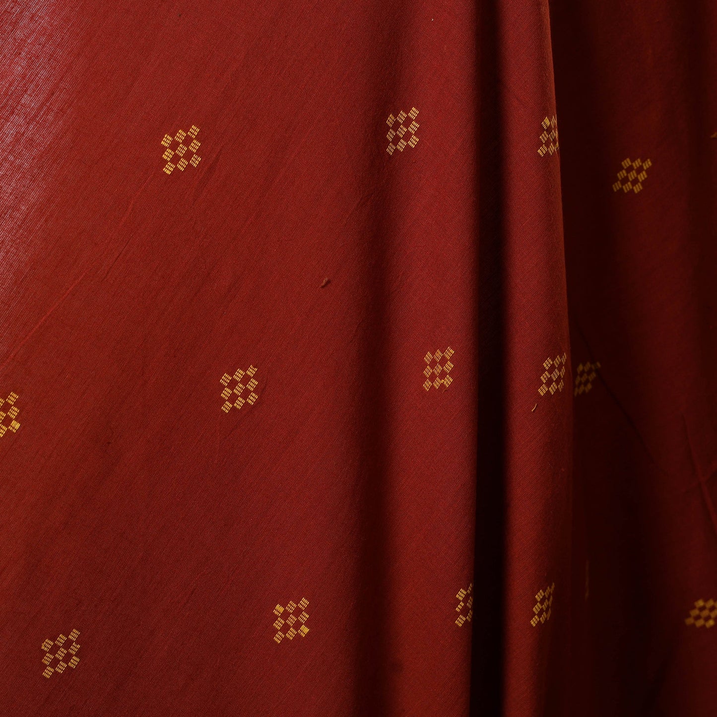 Red - prewashed cotton jacquard weave fabric 30