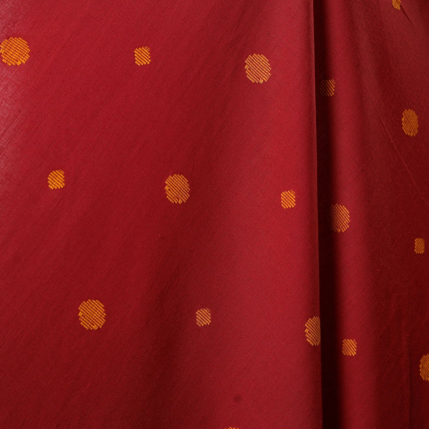 Red - prewashed cotton jacquard weave fabric 32