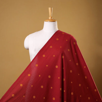 Red - prewashed cotton jacquard weave fabric 32