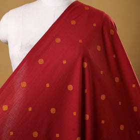 Red - prewashed cotton jacquard weave fabric 32