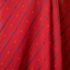 Red - prewashed cotton jacquard weave fabric 51