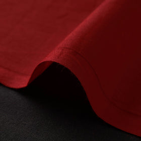 Red - prewashed plain cotton fabric 02 - handcrafted