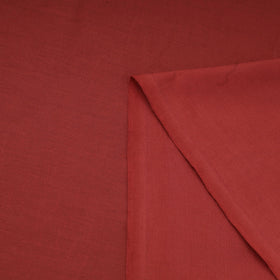 Red Prewashed Cotton Plain Fabric