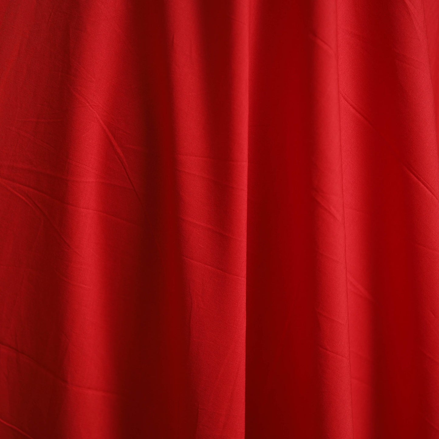 Red - prewashed dyed cotton plain fabric 41 - handcrafted