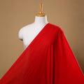 Buy Red Prewashed Mul Cotton Plain Fabric