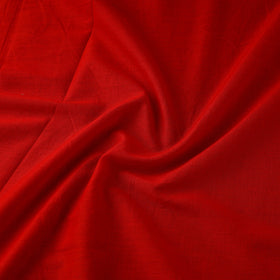 Buy Red Prewashed Mul Cotton Plain Fabric