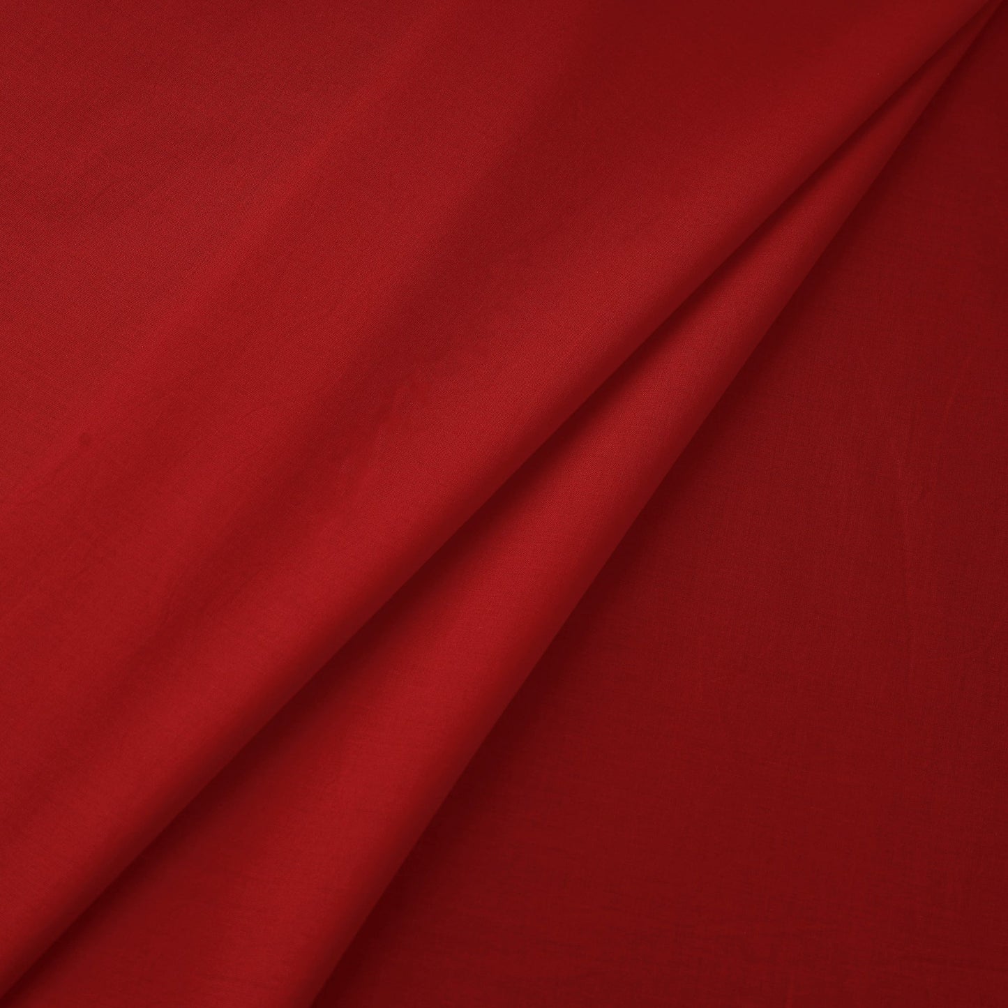  Red Prewashed Mul Cotton Plain Fabric