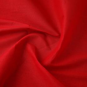 Buy Red Prewashed Plain Cotton Fabric