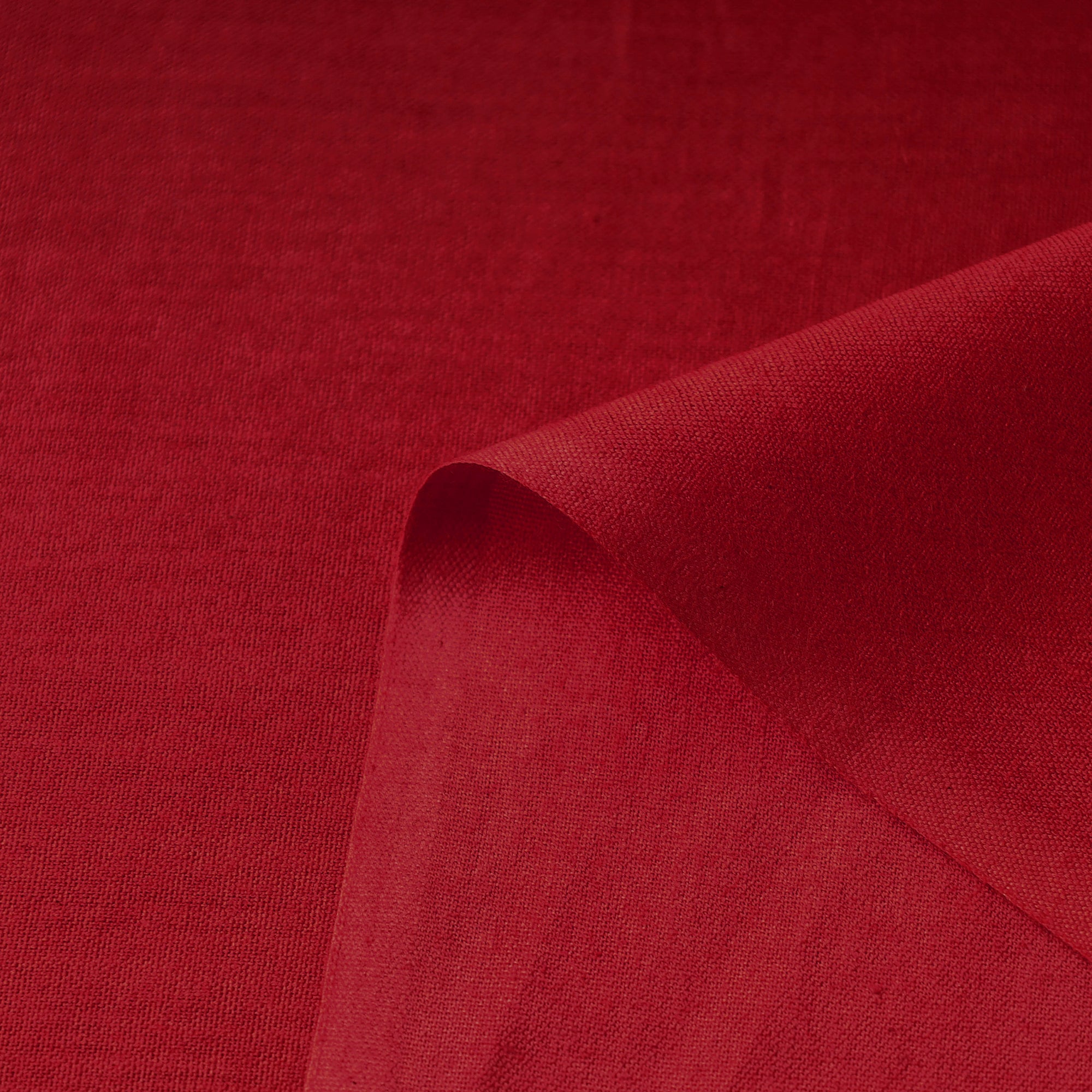 Red Cutton Red Prewashed Plain Cotton Fabric