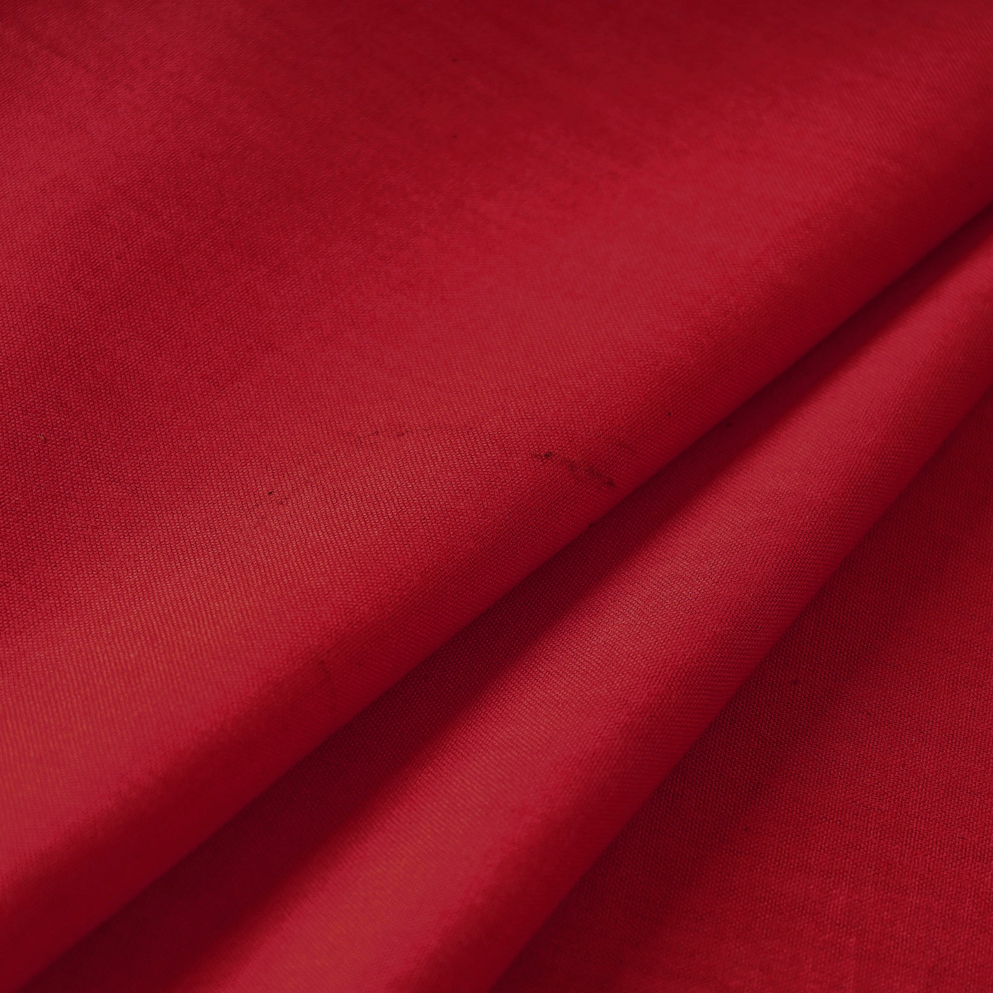 Red Cutton Red Prewashed Plain Cotton Fabric