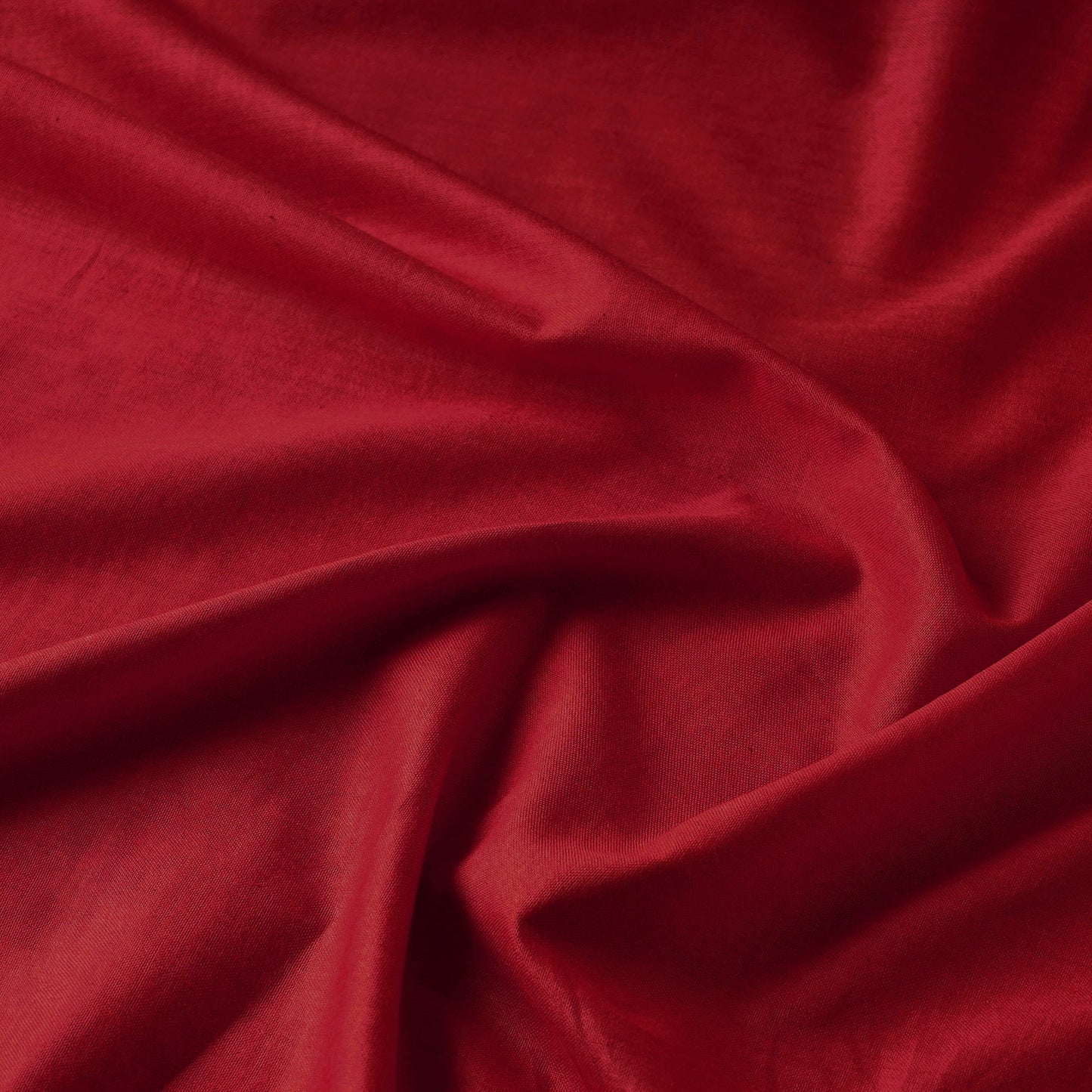 Red - prewashed plain cotton fabric 08 - handcrafted