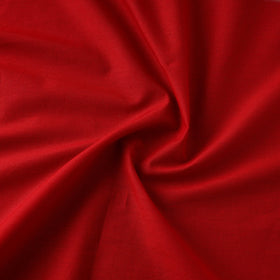  Red Prewashed Plain Cotton Fabric 