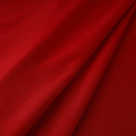  Red Prewashed Plain Cotton Fabric 