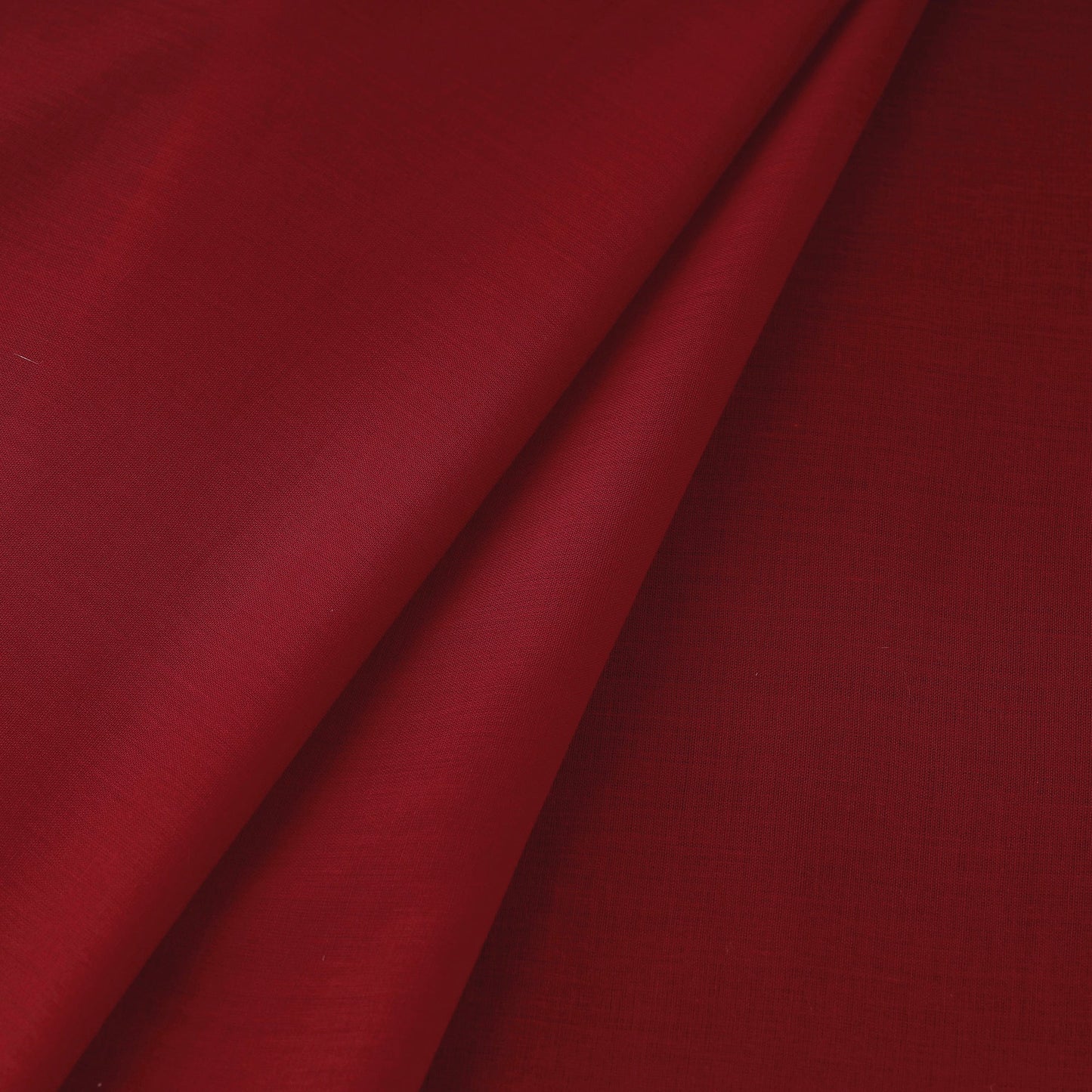 Red - prewashed plain dyed cotton fabric 35 - handcrafted