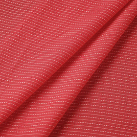 red Prewashed Running Stitch Plain Cotton Fabric