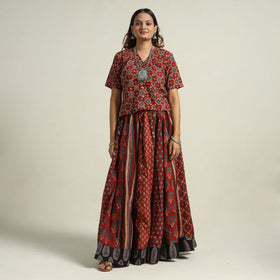 Ajrakh Patchwork Skirt 