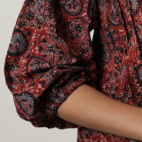 Ajrakh Cotton Crop Top | Handcrafted Elegance