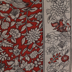 Printed cotton kalamkari fabric 01 - handcrafted