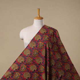 Printed cotton kalamkari fabric 01 - handcrafted