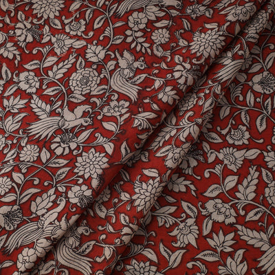Printed cotton kalamkari fabric 01 - handcrafted