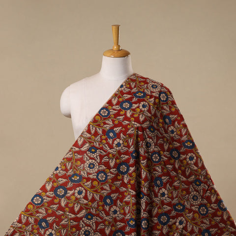 Printed cotton kalamkari fabric 03 - handcrafted