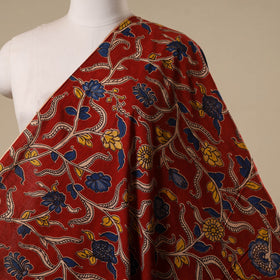 Printed cotton kalamkari fabric 05 - handcrafted