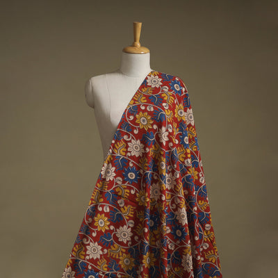 Printed cotton kalamkari fabric 06 - handcrafted
