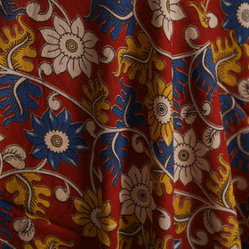 Printed cotton kalamkari fabric 06 - handcrafted