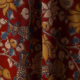 Printed cotton kalamkari fabric 08 - handcrafted