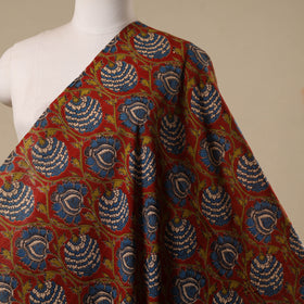 Printed cotton kalamkari fabric 19 - handcrafted