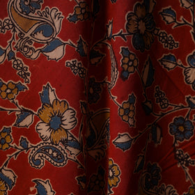 Printed cotton kalamkari fabric 28 - handcrafted