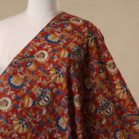 Printed cotton kalamkari fabric 32 - handcrafted