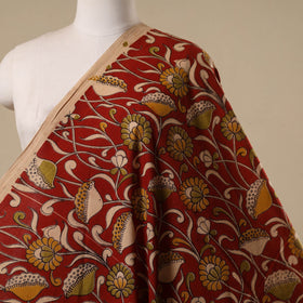 Printed cotton kalamkari fabric 46 - handcrafted