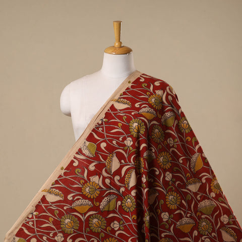 Printed cotton kalamkari fabric 46 - handcrafted