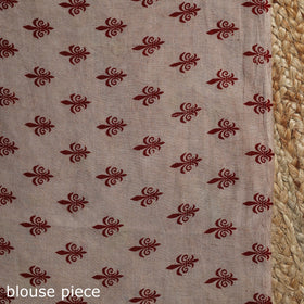 Printed cotton kalamkari saree 06 - handcrafted