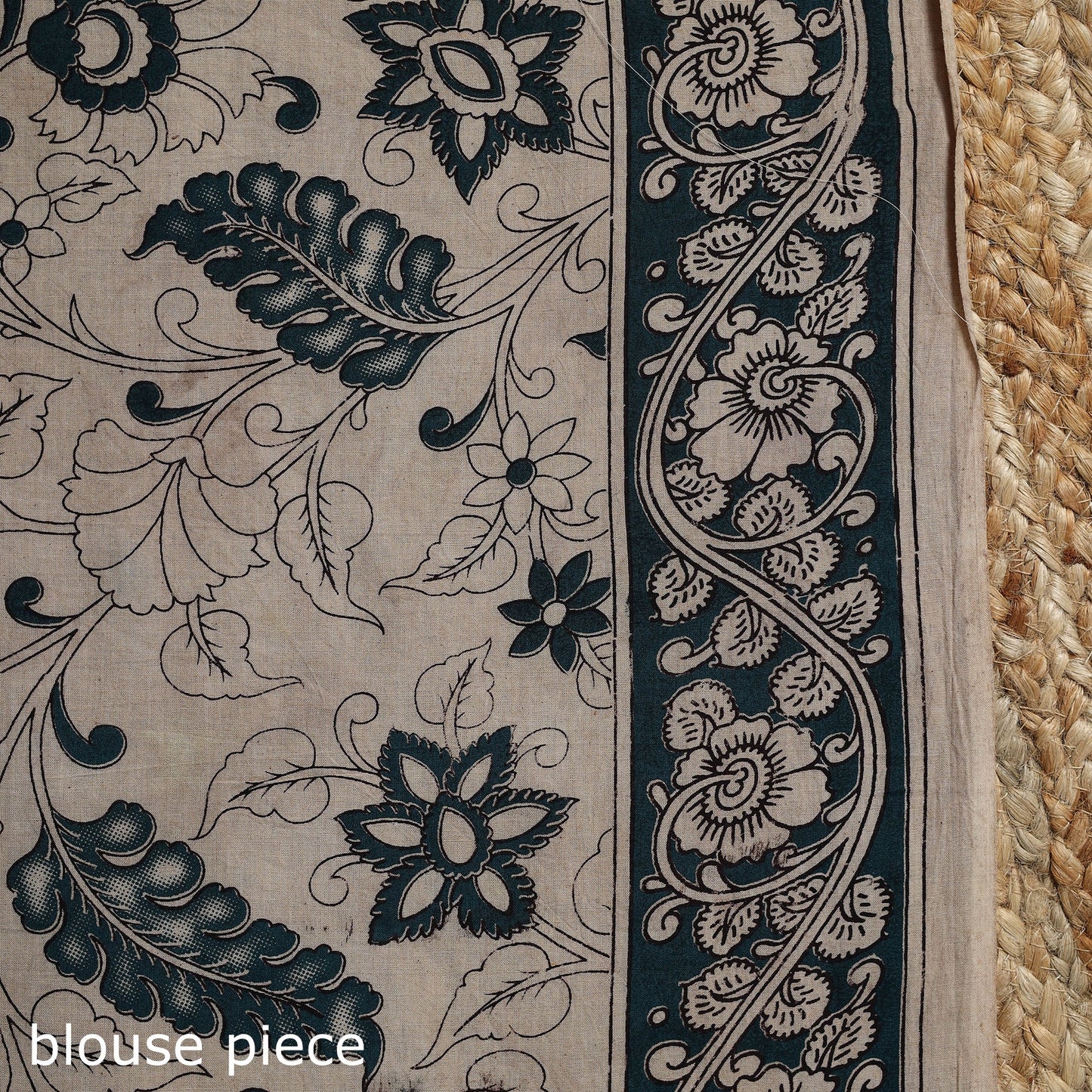 Printed cotton kalamkari saree 24 - handcrafted