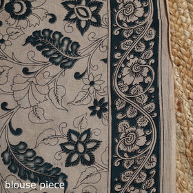 Printed cotton kalamkari saree 24 - handcrafted