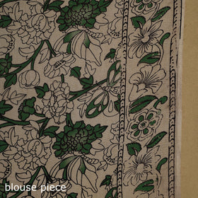 Printed cotton kalamkari saree 27 - handcrafted