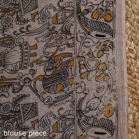 Printed cotton kalamkari saree 27 - handcrafted