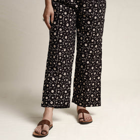 Red - printed cotton kurta with palazzo & dupatta set