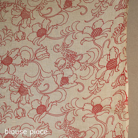 Red - printed cotton nellore kalamkari saree 72