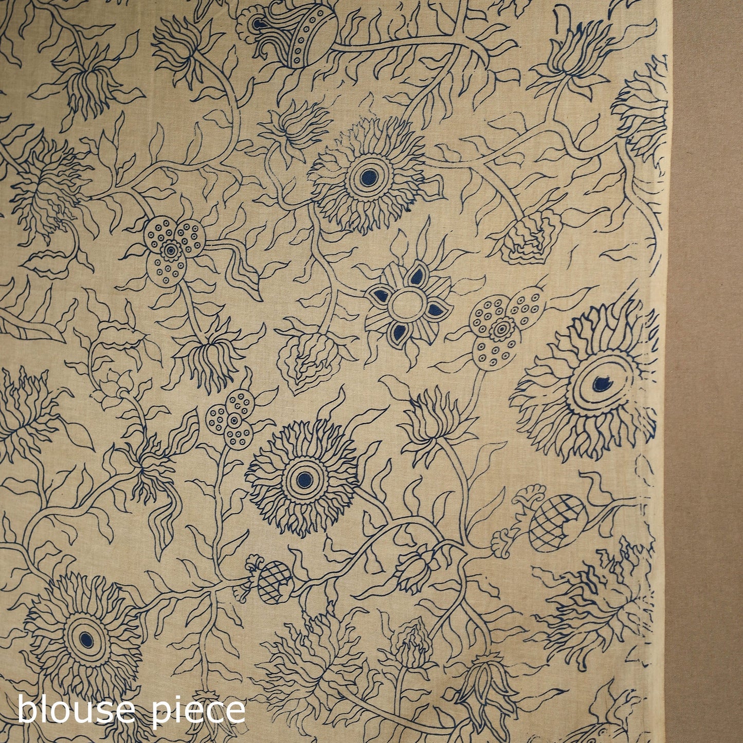 Red - printed cotton nellore kalamkari saree 84