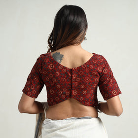 Buy Ajrakh Block Printed Cotton Stitched Blouse Online at iTokri.com