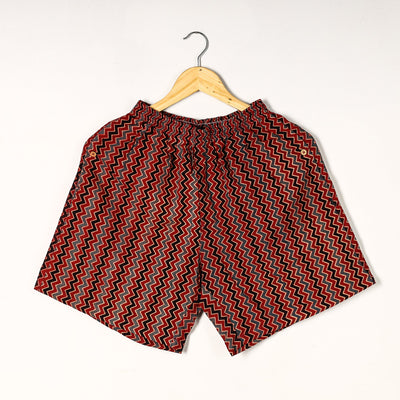 Buy Ajrakh Block Printed Cotton Unisex Boxer/Shorts Online at iTokri.com