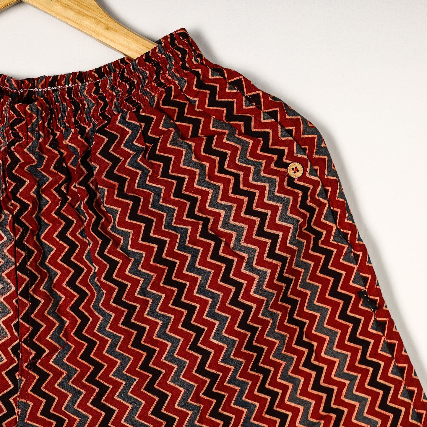 Buy Ajrakh Block Printed Cotton Unisex Boxer/Shorts Online at iTokri.com