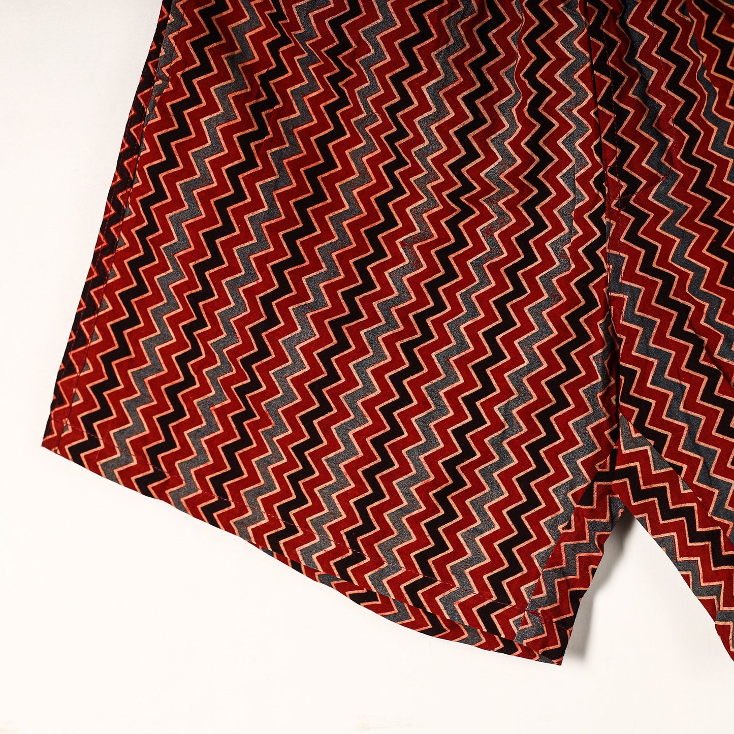 Buy Ajrakh Block Printed Cotton Unisex Boxer/Shorts Online at iTokri.com