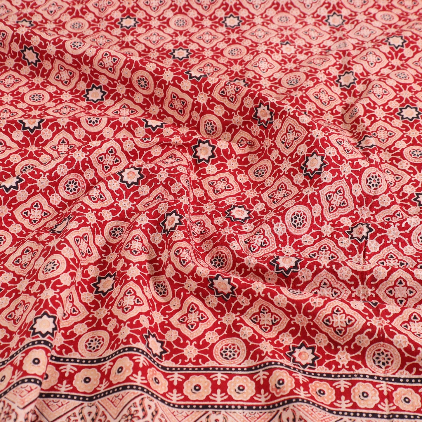 ajrakh double bed cover set